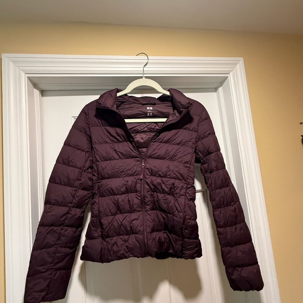 Uniqlo Women's Dark Purple Puffer Jacket